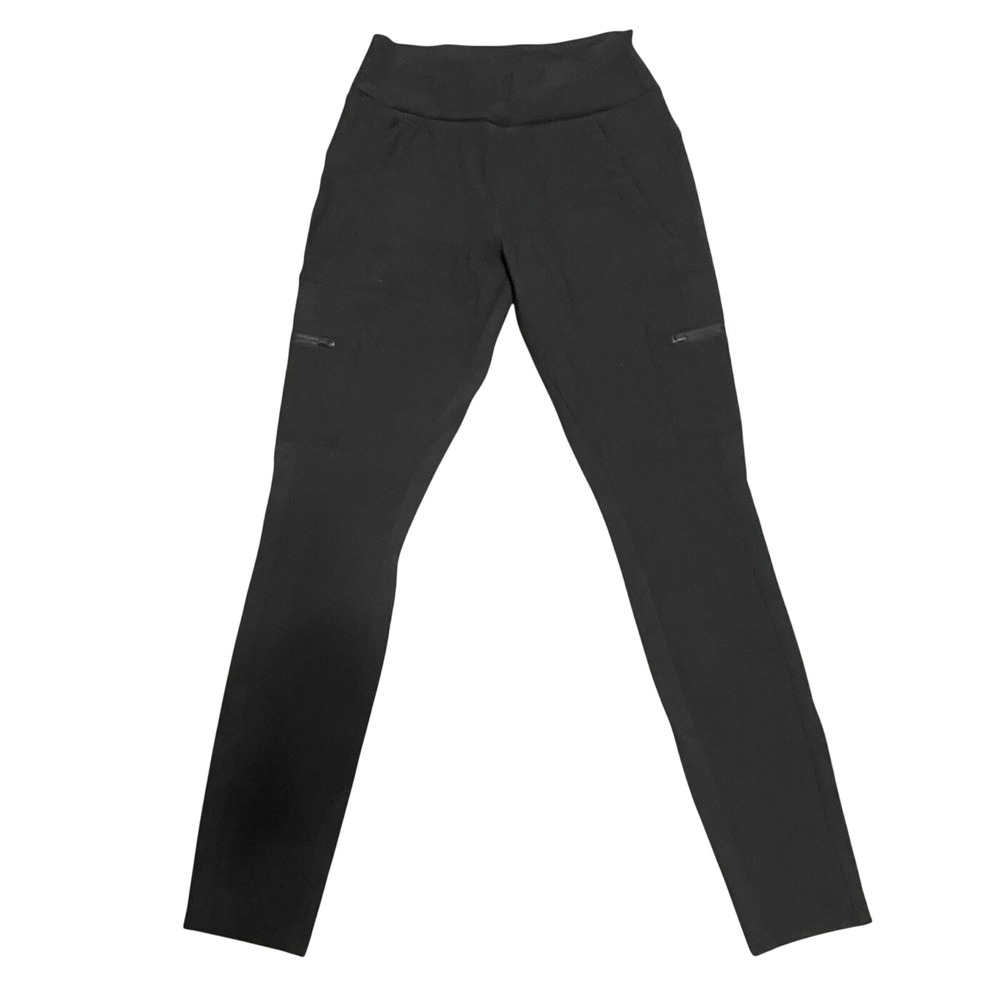 Athleta Headlands Hybrid Cargo Women Size 2 Black Hiking Outdoor Slim Travel